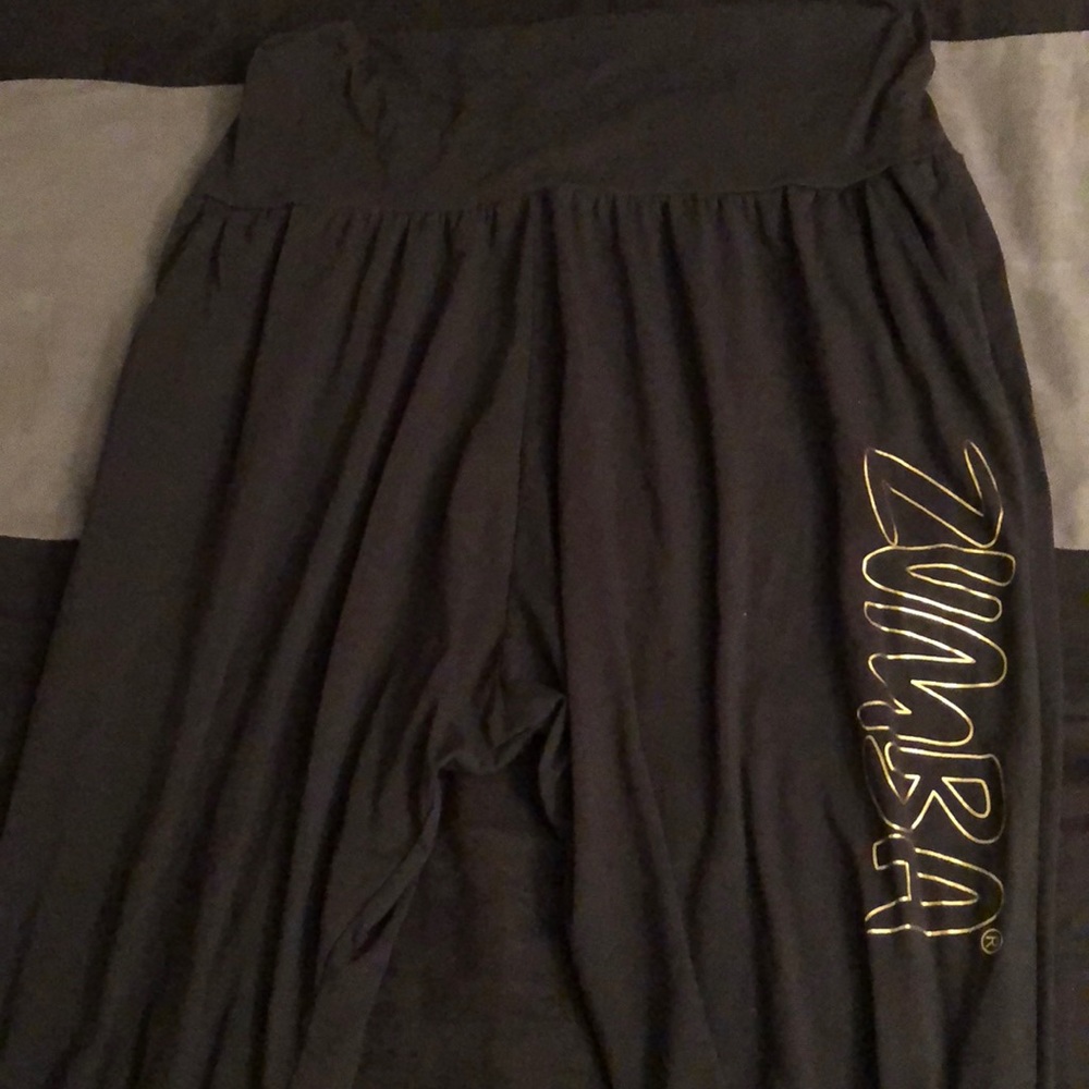 Authentic Zumba black harem workout pants XL.